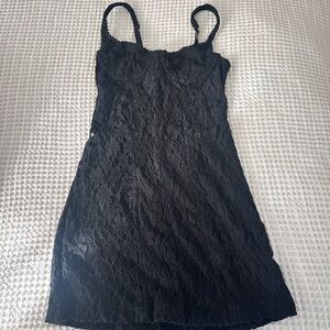 Urban Outfitters Black Lace Mini Dress